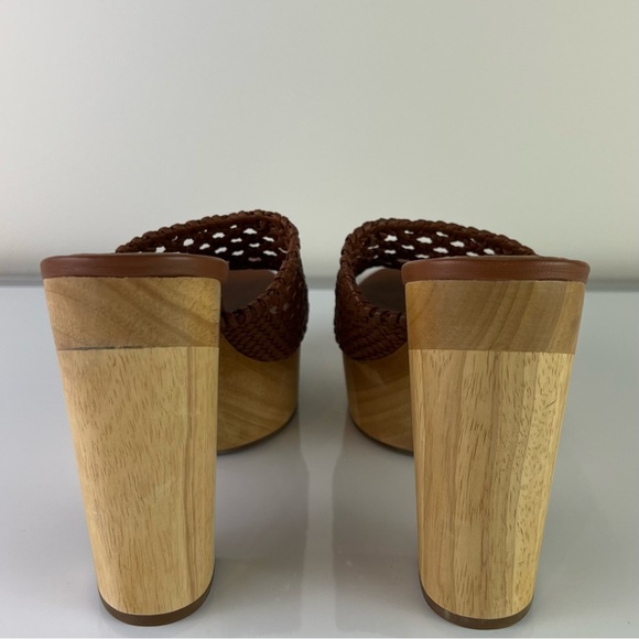 NEW VERONICA BEARD WOVEN PLATFORM MULES - Picture 6 of 15